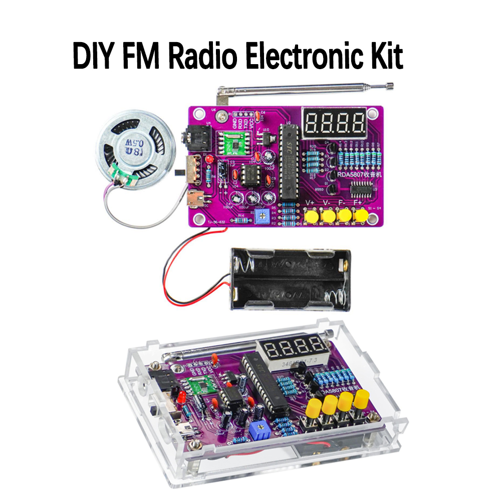 Diy Electronics Project Kit - DIY FM-Radio Elektronik-Bausatz 87-108MHz Einstellbare Frequenz