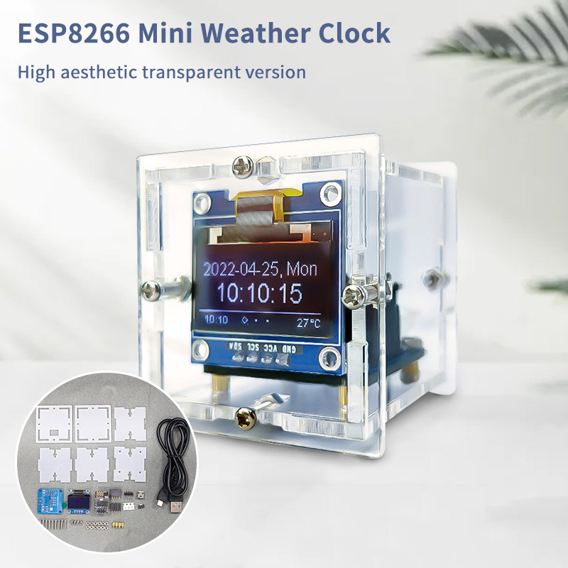 ESP8266 Mini-Wetteruhr-Bausatz – Diy Electronics Project Kit Bewertung und Preis